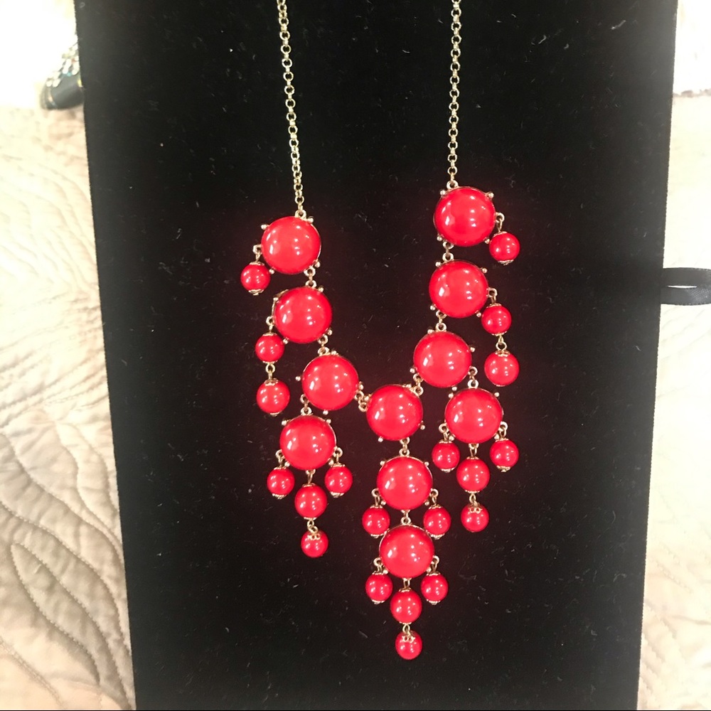 Red Statement necklace